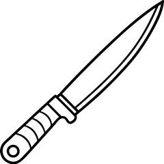 Sharp Blade Line Art Vector Design