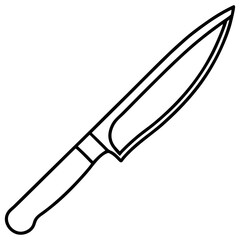 Sharp Blade Line Art Vector Design