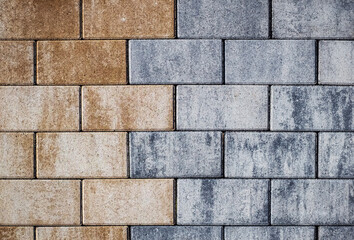 colored concrete paving slab pattern with a beautiful high-quality texture