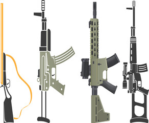 Lever-Action Rifle Vintage Vector