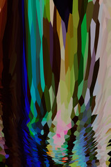 ABSTRACT COLOUR PATTERN DIGITAL ART 