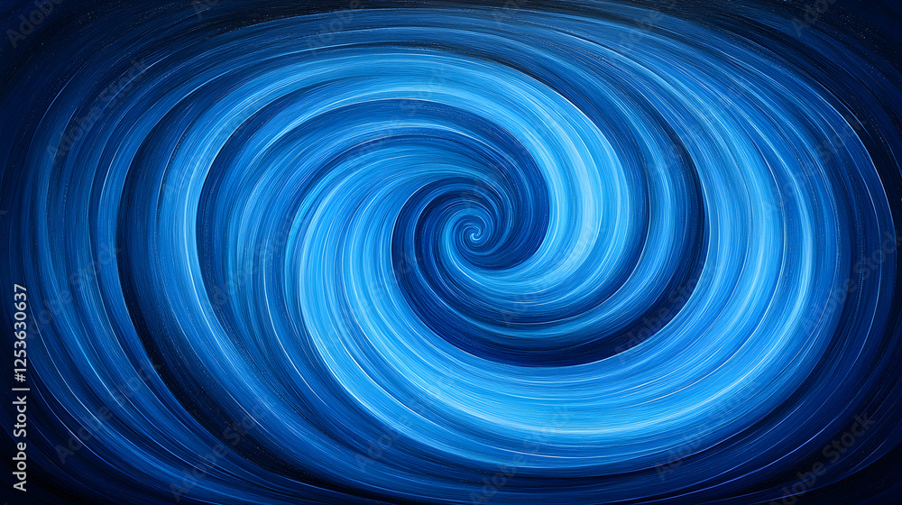 Aufkleber abstract blue swirl of flowing lines with a hypnotic background. for use as a creative element in de