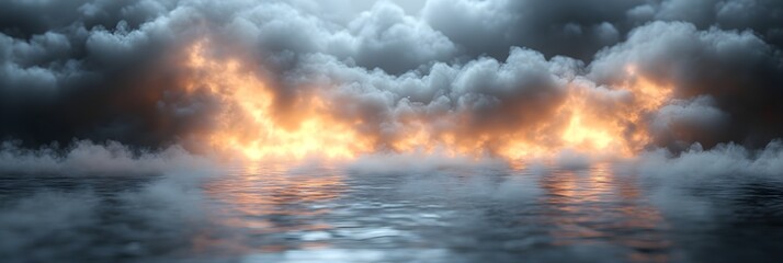 A blurred, airy white glow blending seamlessly into cool gray.