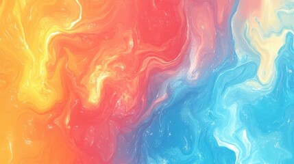 Fototapeta premium Vibrant Abstract Fluid Gradient Background with Swirling Colors in Shades of Blue and Orange