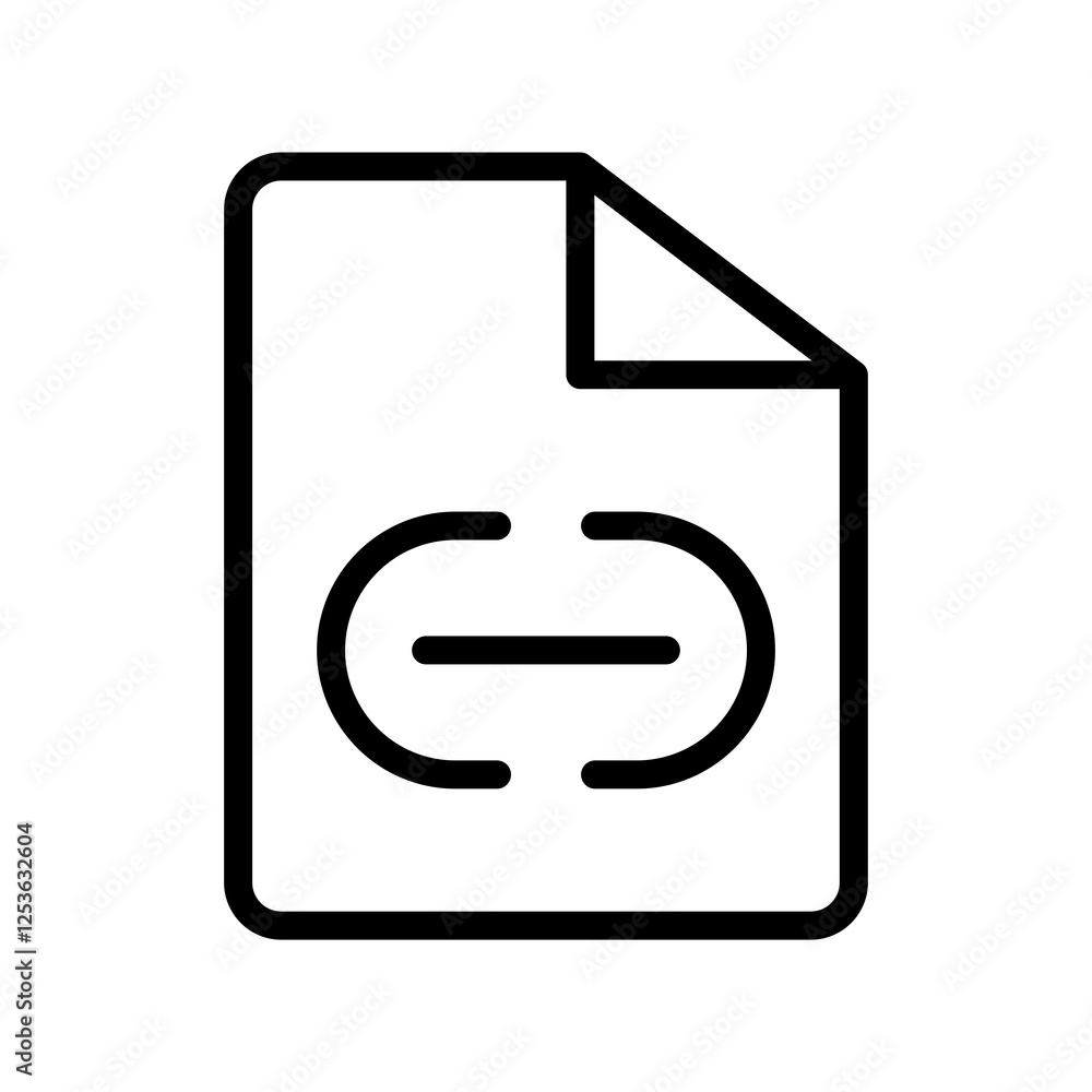 Poster file link vector icon