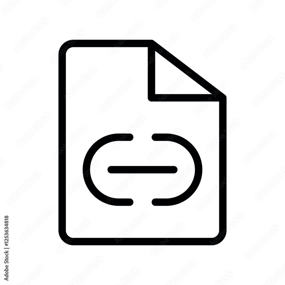 Poster file link vector icon