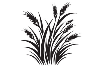Grass silhouette vector