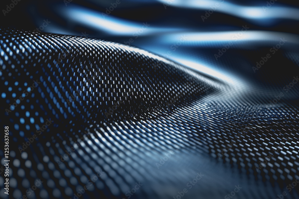 Poster close up image of blue and black abstract background with gradients and textures