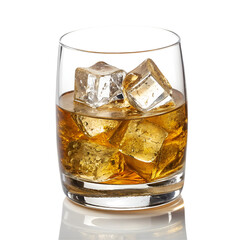 Glass of cold whiskey