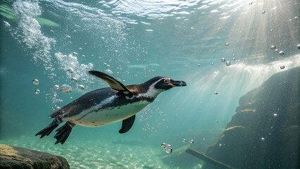 Naklejka premium fish swimming in the water