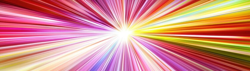 Obraz premium Abstract Colorful Burst Radiating Light
