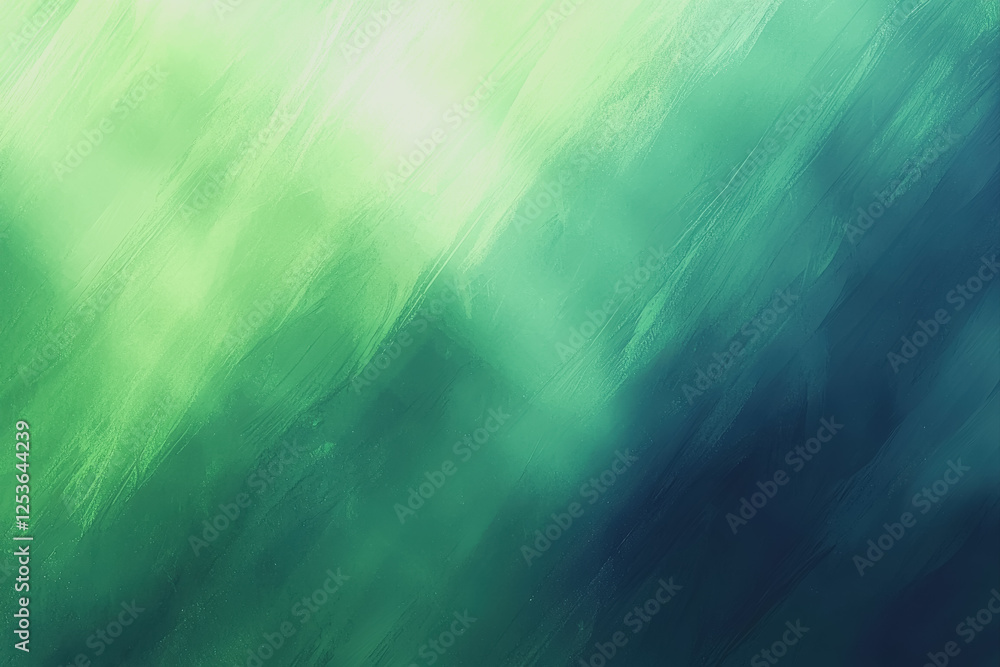 Poster green and blue abstract background with smooth gradients and fluid shapes for creative design projec