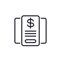 Subscription, tariff plans line icon