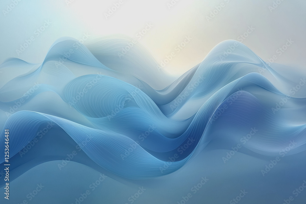 Aufkleber abstract background featuring flowing wavy lines in various colors and shapes for design purposes