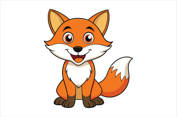 Obraz premium fox vector, icon vector illustration, fox silhouette of a fox isolated on a white background, eps, png, svg, vector,