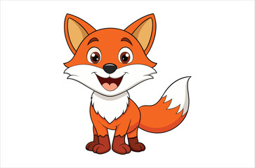 Obraz premium fox vector, icon vector illustration, fox silhouette of a fox isolated on a white background, eps, png, svg, vector,