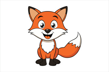 Obraz premium fox vector, icon vector illustration, fox silhouette of a fox isolated on a white background, eps, png, svg, vector,
