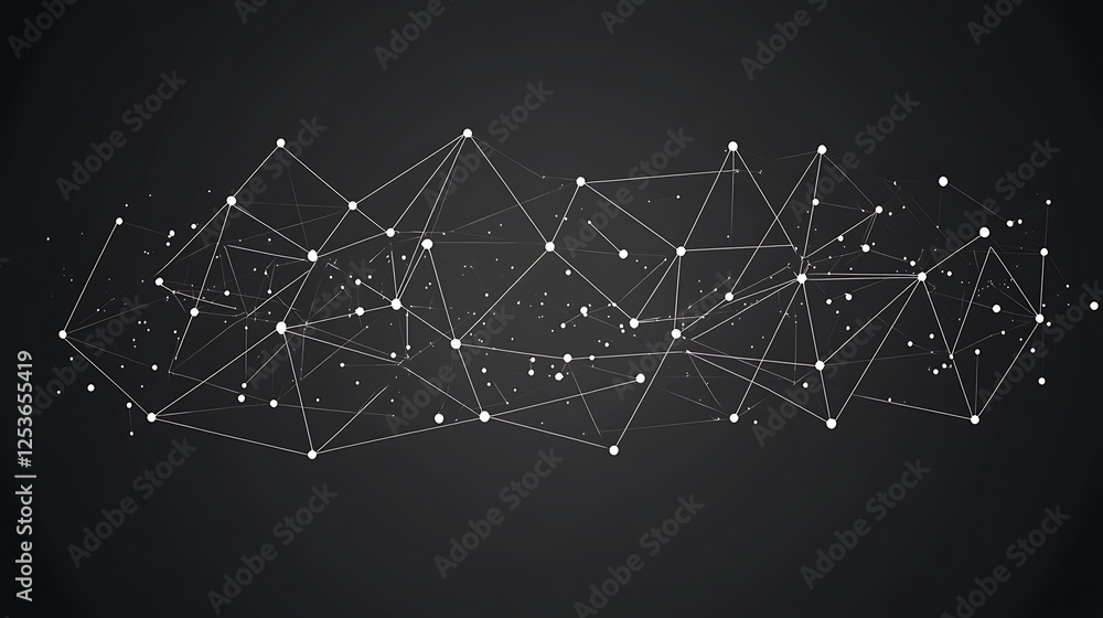 Poster network connection, digital data flow