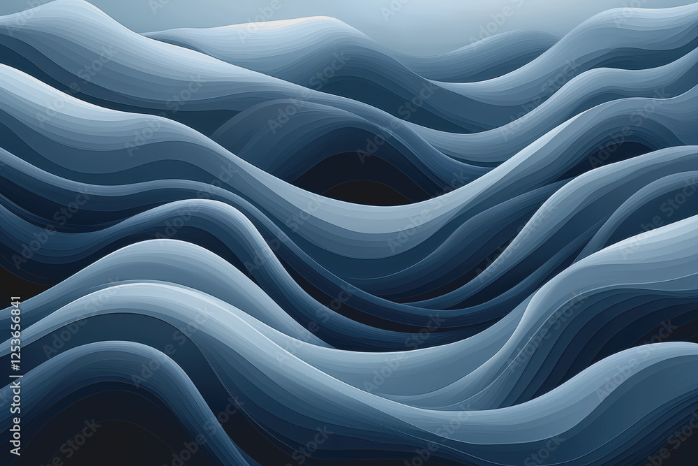 Poster colorful abstract waves background with flowing patterns and smooth gradients in vibrant hues