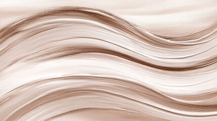 Obraz premium Abstract beige waves, swirl texture background