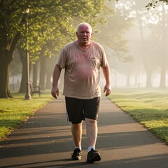 Obraz premium male jog running