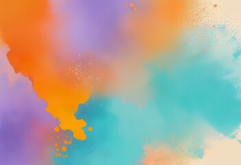 Obraz premium Pastel orange purple lilac lavender magenta turquoise agua teal yellow, and beige abstract background
