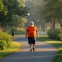 Obraz premium male jog running