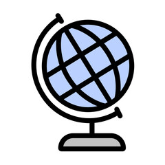 globe vector illustration. geography illustration