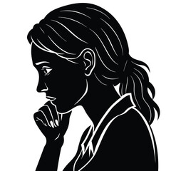 silhouette of a woman