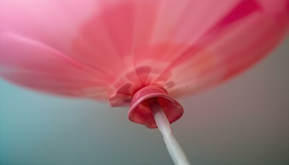 Macro view of a balloon explosion