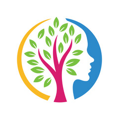 Obraz premium vector tree with green leaves