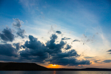 The background of beautiful sky, colorful of sky