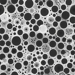 black and white bubbles texture