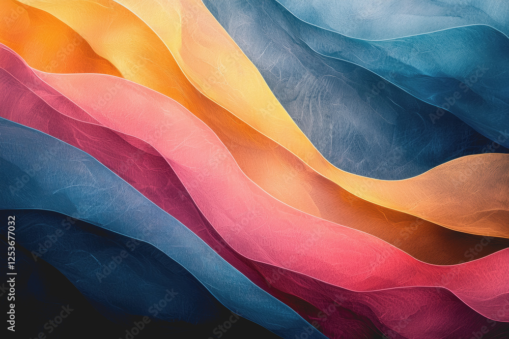 Poster colorful abstract background featuring a variety of vibrant colors and dynamic patterns for creative