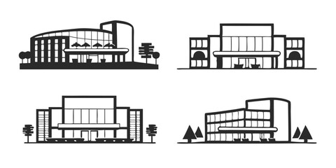 3D Rendering of a Modern Restaurant and Mall – Architectural Visualization

