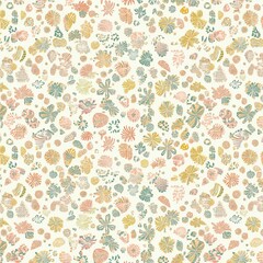 Colorful floral pattern design nature digital art vibrant aesthetic abstract concept