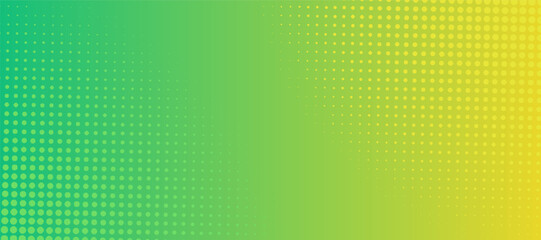 Abstract banner template. Abstract green gradient background with halftone.