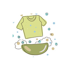 Threads knitting balls knitting skeins of yarn wool cotton needlework socks knitted items washing set clipart hand drawn