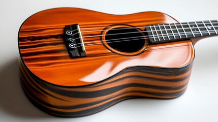 Striking Orange Ukulele: A Vibrant Musical Instrument