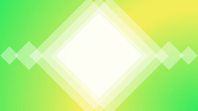 イエローとグリーンのグラデーション背景ひし形フレーム