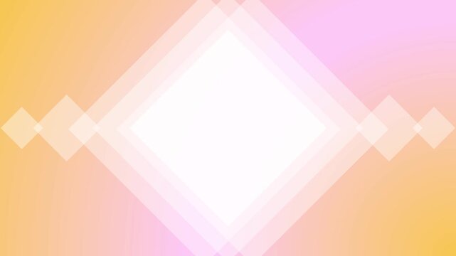 ピンクとオレンジのグラデーション背景ひし形フレーム