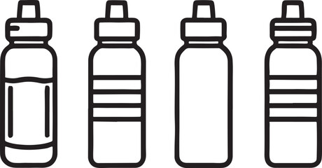 Captivating Water Bottle Vector Design