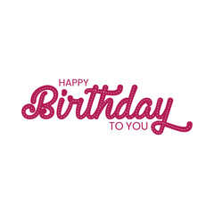 Beautiful Happy Birthday text vector, Happy Birthday text template, Happy Birthday to You Logo Design, Handwritten Happy Birthday 