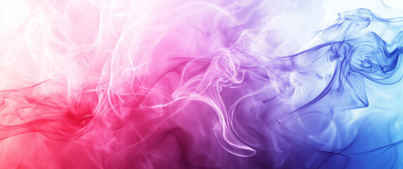 Fototapeta premium Vibrant Gradient Smoke Abstract With Pink Purple And Blue Tones