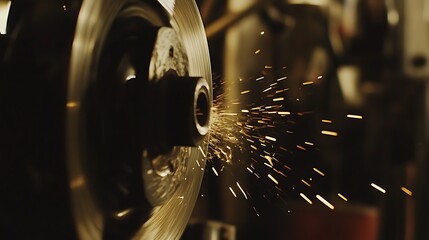 A grinding wheel is a circular abrasive tool used for cutting, shaping, and finishing metal, wood, and other materials. It consists of abrasive grains bonded together with materials like resin, vitrif