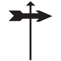 direction arrow vector art silhouette 