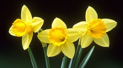 Fototapeta premium Vibrant yellow flowers in a vase, cheerful still life capturing the essence of simple beauty