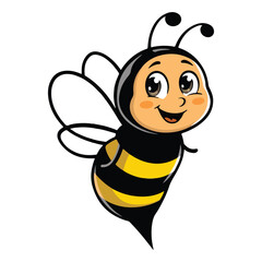 Obraz premium cute bee vector illustration