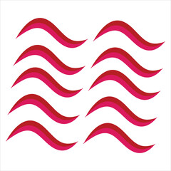  Red color vector  and white background design