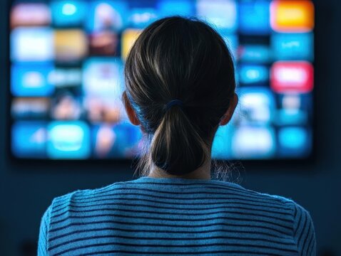 streaming services entertainment analytics. AI-powered streaming dashboard recommending entertainment content based on real-time analytics and user engagement